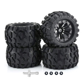 RC Station 12mm hex wheels for 1/10 scale cars, ready to install.