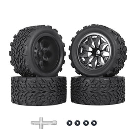 RC Station 12mm hex wheels pack ready for quick upgrades on 1/10 RC trucks.