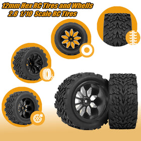 RC Station nylon reinforced wheel core enhances stability on rough terrain.