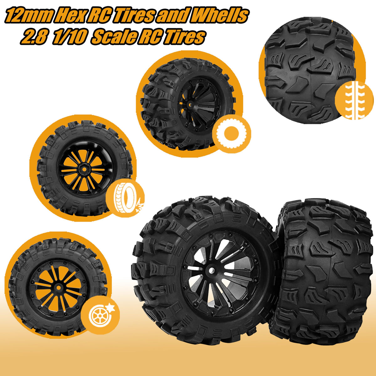 RC Station Rustler and Stampede compatible wheels for quick swaps.