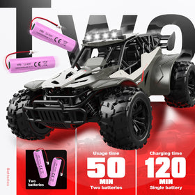 RC Tech dual battery pack extends playtime up to 50 minutes.