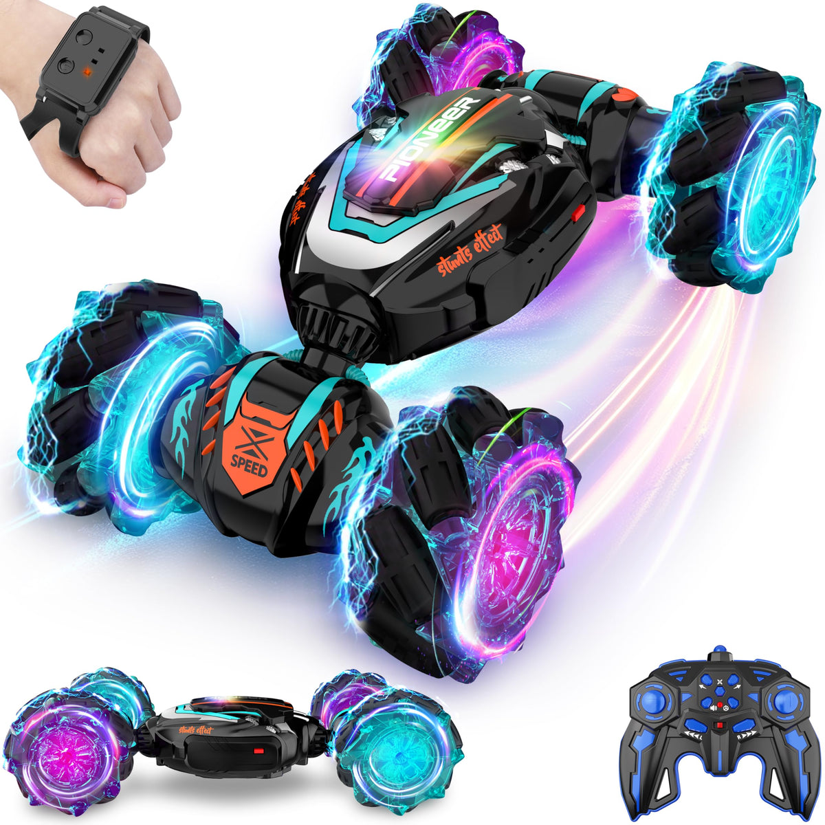 Rcabcar gesture-sensing off-road RC stunt car for outdoor adventures