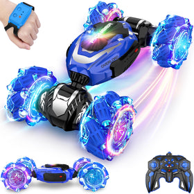 Rcabcar gesture-sensing RC stunt car offers intuitive hand control for quick play.
