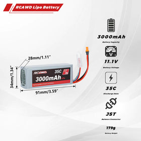RCAWD 3S 11.1V 1.6A charger for quick top-ups on track