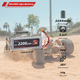 RCAWD 3S 7.4V 1.3A charger enabling fast recharges