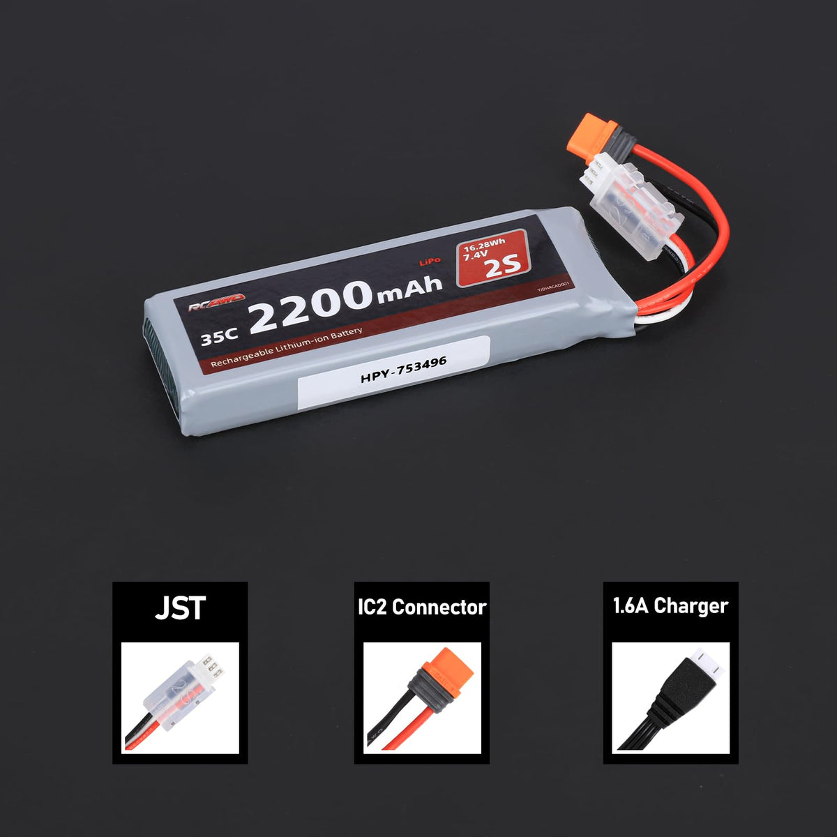 RCAWD battery suitable for Mega Brushless BLX systems