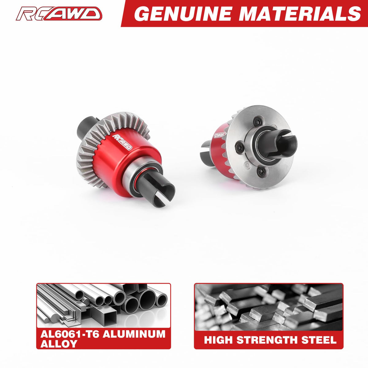 RCAWD Oiltight Differential 30T CNC machined parts ensure tight tolerances.