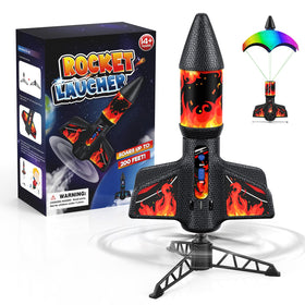 Rceico rocket launcher reaching 170 feet altitude for exciting outdoor launches.