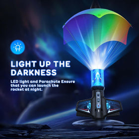 Rceico rocket launcher night lighting lets you track flight after dark.