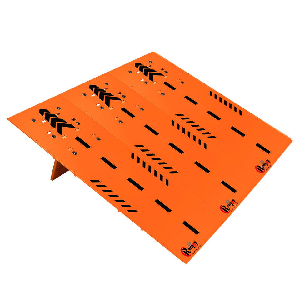 RCenjoy jump ramp orange takeoff for quick, thrilling RC car stunts.