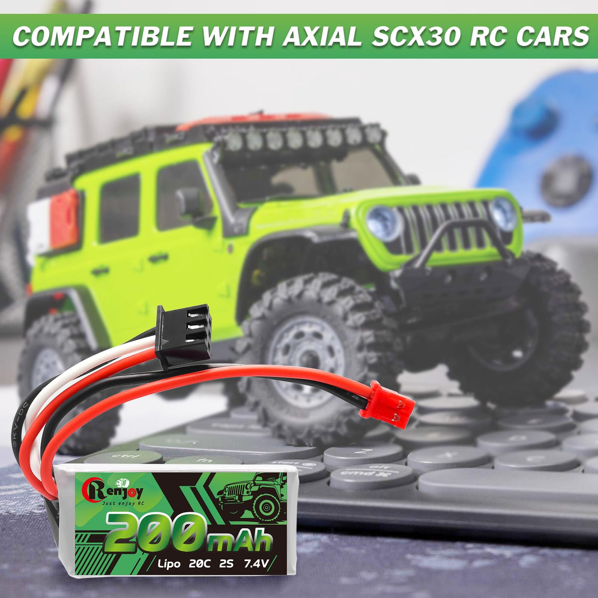 RCenjoy lightweight 12.4g battery supports agile RC performance