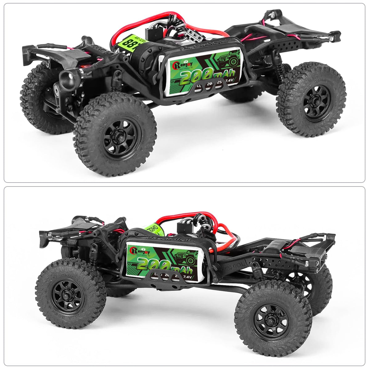 RCenjoy PH2.0 plug connection for easy battery installation