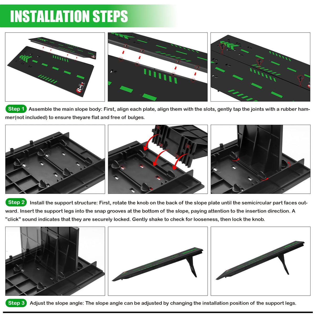 RCenjoy high-strength material ramp handles repeated jumps.