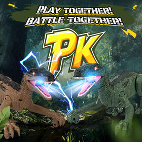 Rcfunkid dinosaur toy demo mode invites one-button adventure.