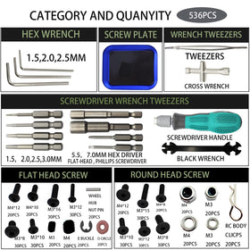 RC Lelut repair tools included for quick RC maintenance tasks.