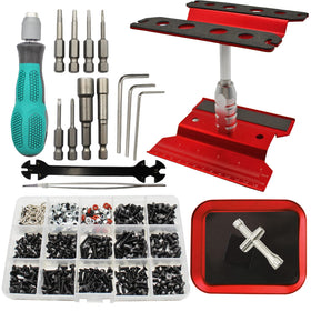 RC Lelut stand with 360-degree rotation for easy maintenance.