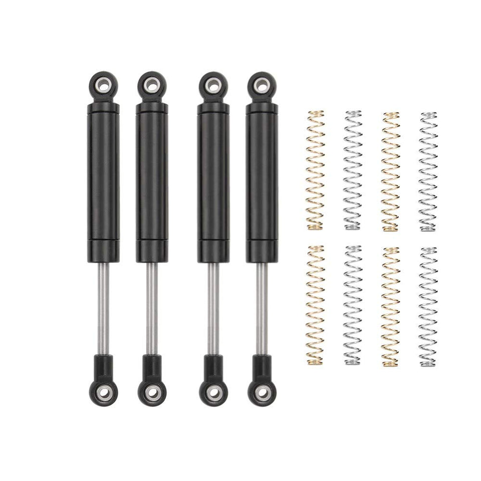 RCLIONS 90mm shock absorber damper for 1/10 RC cars, smooth damping and durable aluminum body.