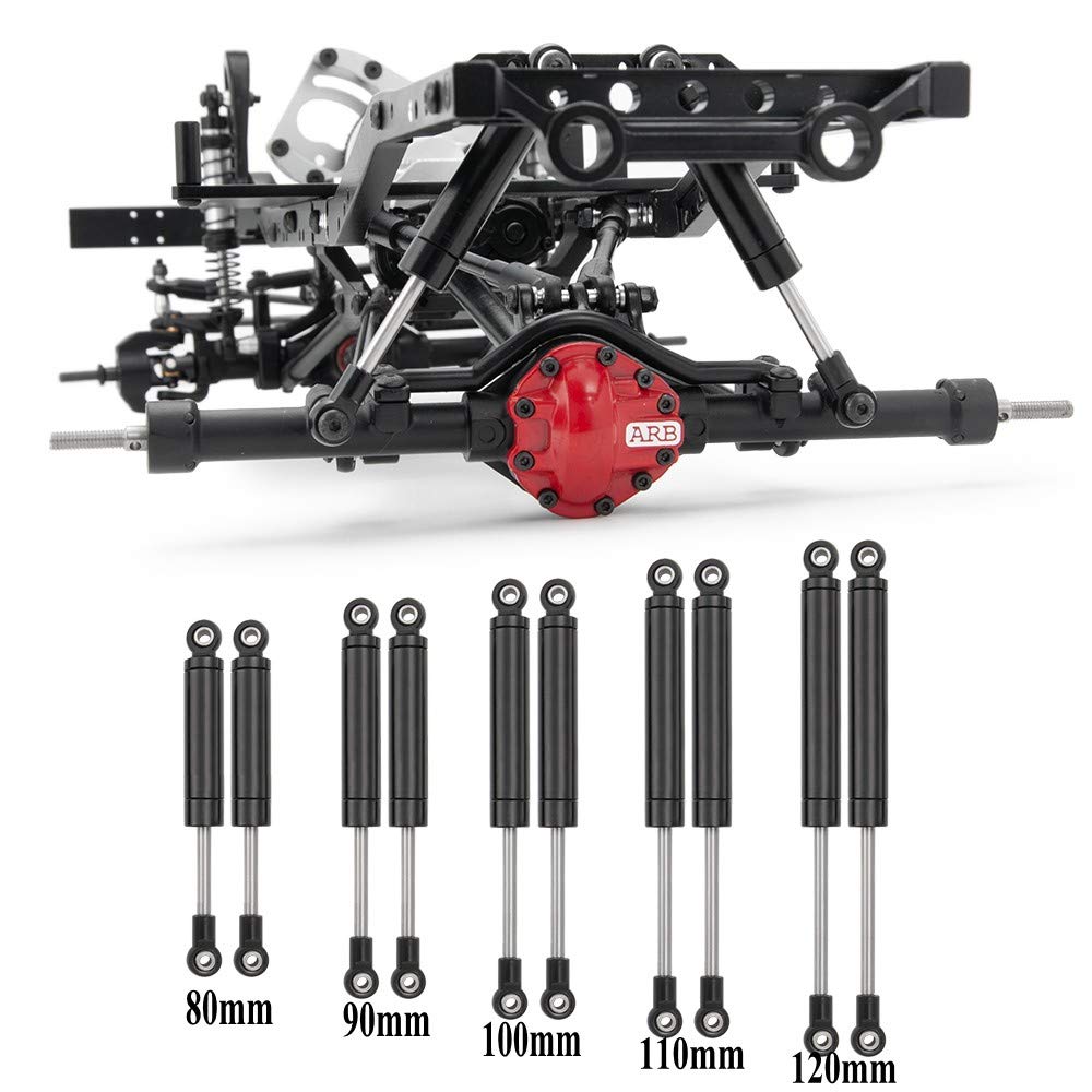 RCLIONS 1/10 scale shocks fit TRX4 SCX10 SCX10-II compatible for upgrades.