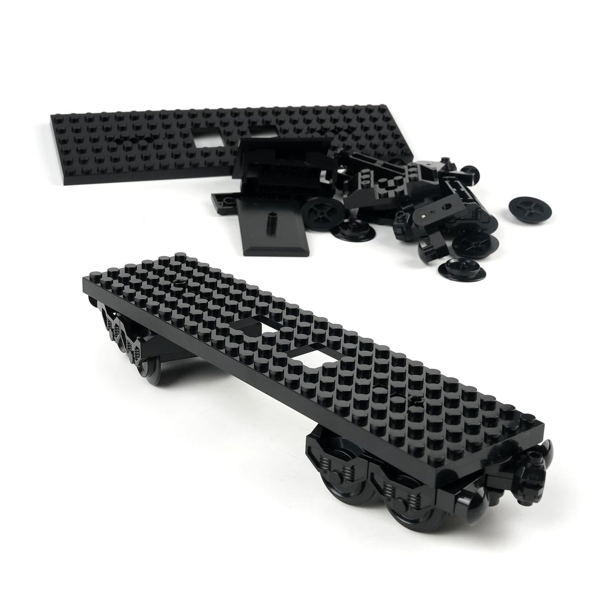 RCmall MOC City assembly instructions helping beginners set up tracks.