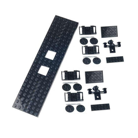 RCmall MOC City railway track elements to design varied rail routes.