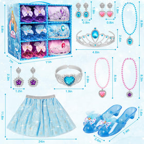 Rcovasc necklaces and rings complete the royal dress-up look.