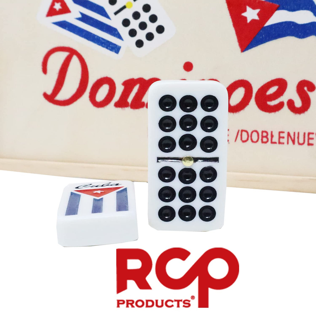 RCP PRODUCTS domino set metal spinner rivet enables smooth tile movement.