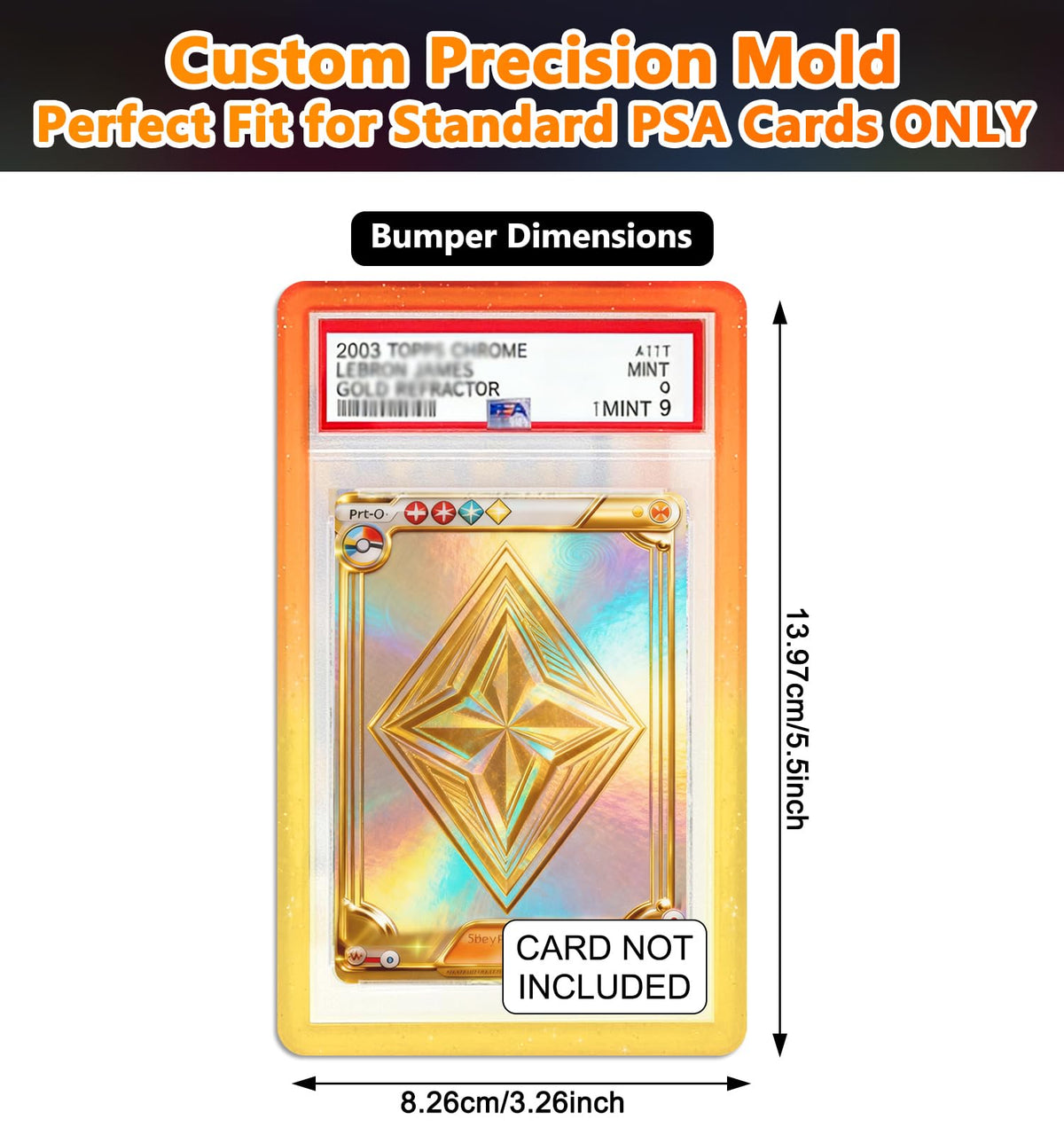 RCPLAGA PSA Slab Bumper in Blush gradient adds glittery flair and protection.