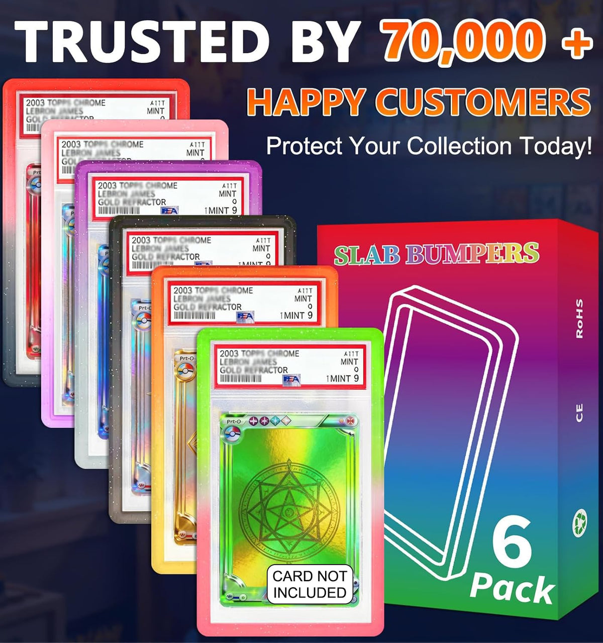 RCPLAGA PSA Slab Bumper with Hard TPU Edge Protection shields corners from daily wear.