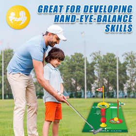 RCROKS nine golf balls included for continuous practice