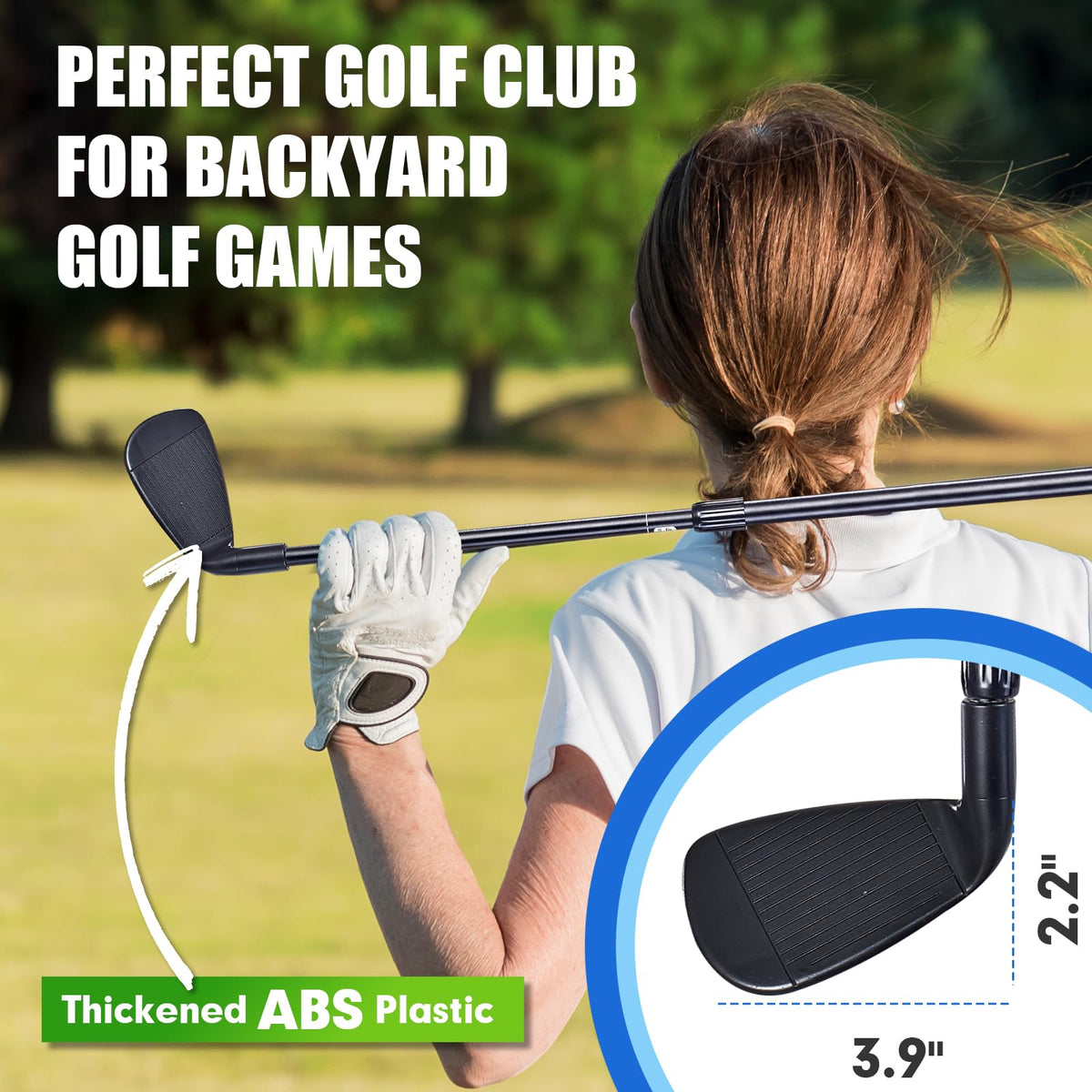 RCROKS compact plastic chipper club for travel and on-the-go play.