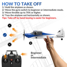 RCSHOBBY ready-to-fly box displaying complete RC plane package