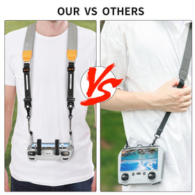 RCstyle neck lanyard for DJI Air 3 offers adjustable, fatigue-reducing wear.