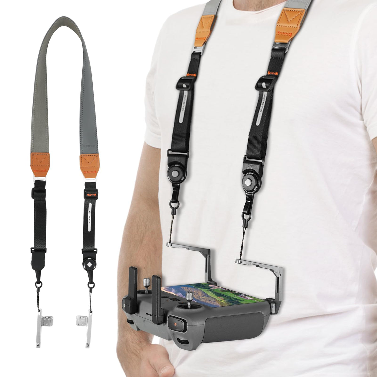 RCstyle neck lanyard for the DJI RC Pro keeps the screen in view hands-free.