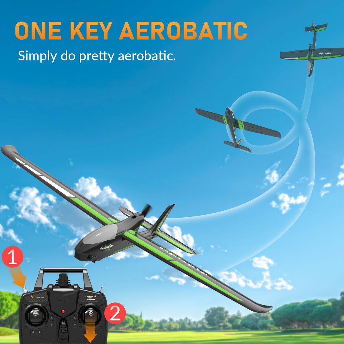 rcxsuv volantexrc 23.6 by 18.1 inch wingspan supports stable wideflight