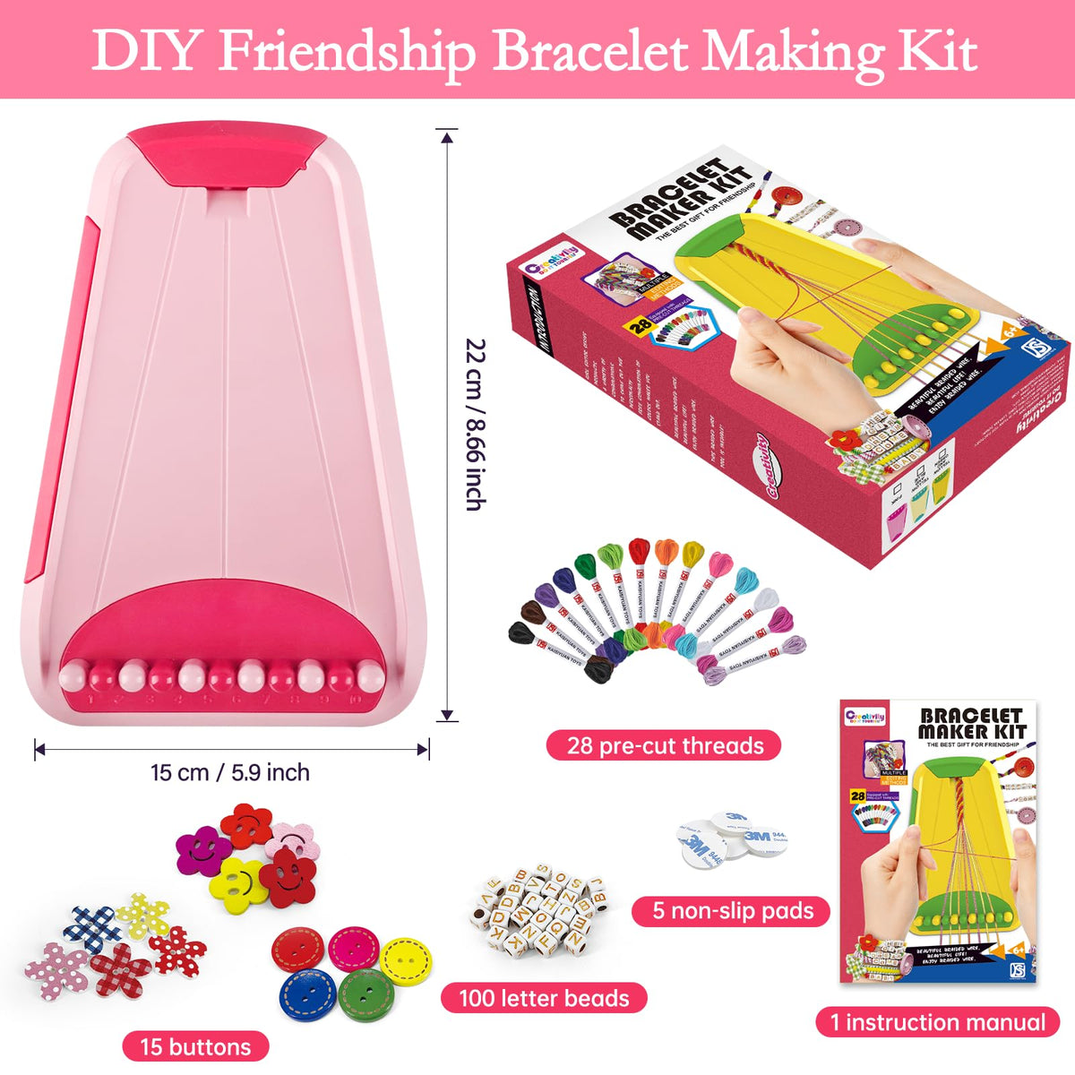 Rdfmy kit includes hidden storage to organize threads.