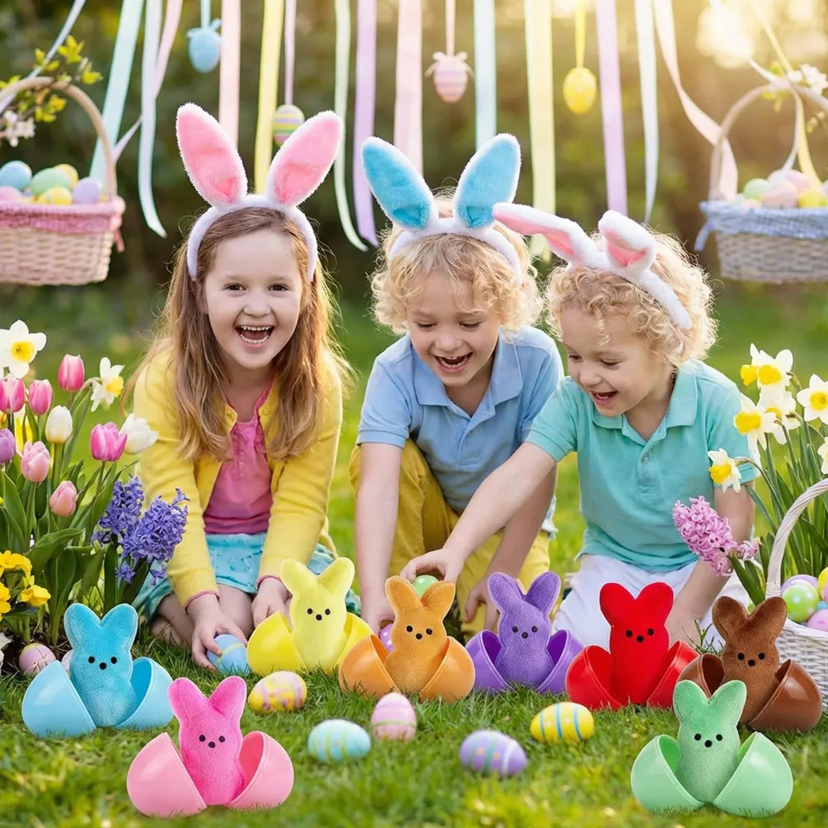 Rdogeia Easter Bunny Plush — delightful Easter surprise for kids.