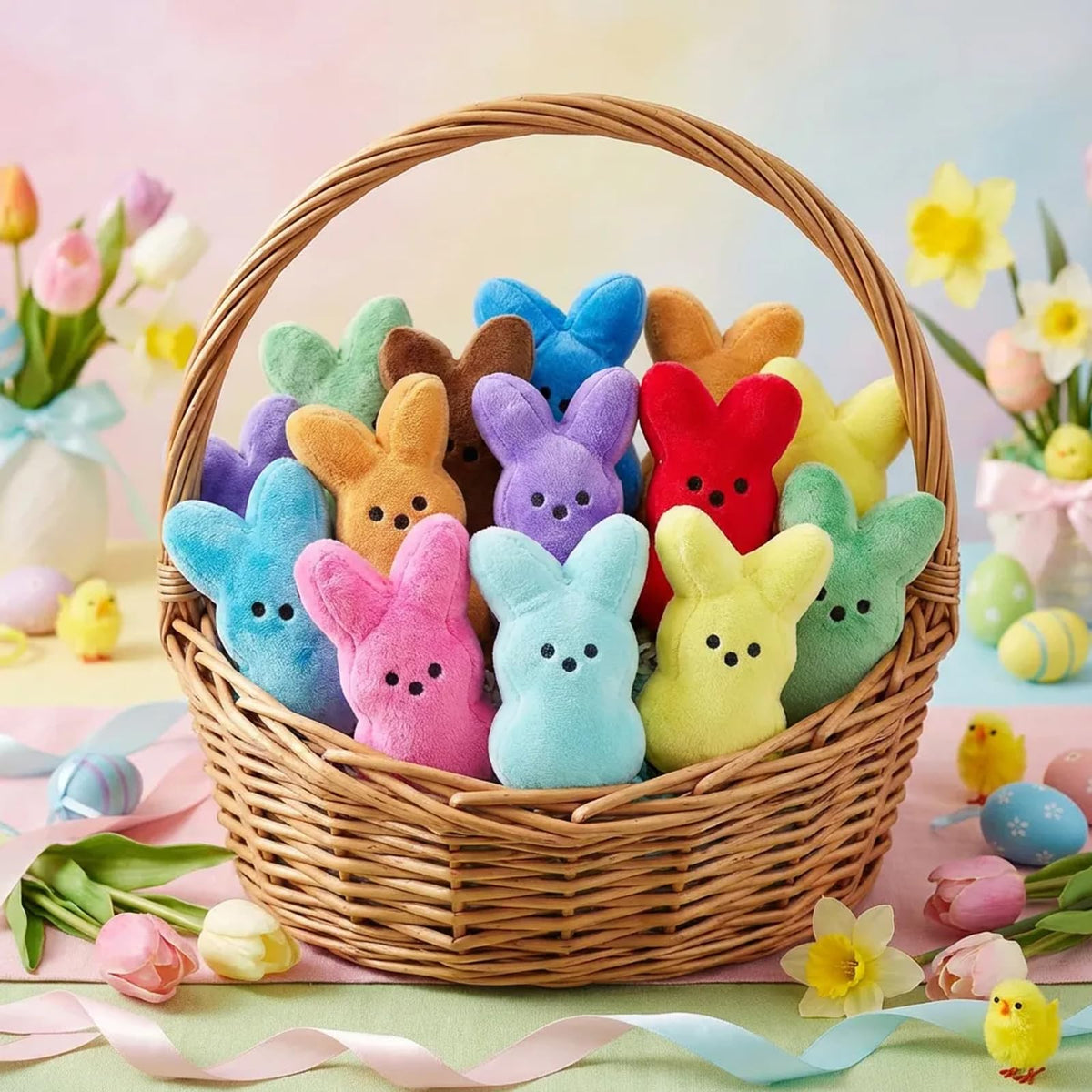 Rdogeia bunny plush toy set, great as travel companions for kids.