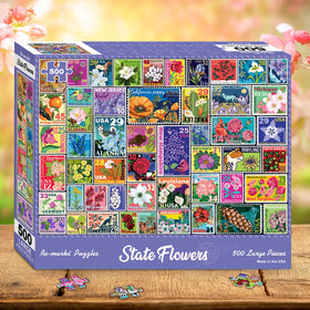 Re-Marks 500-piece puzzle design uses bold colors for immersive family time