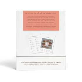 Reach International Outfitters Iowa destinations map with sample cards spread for exploration