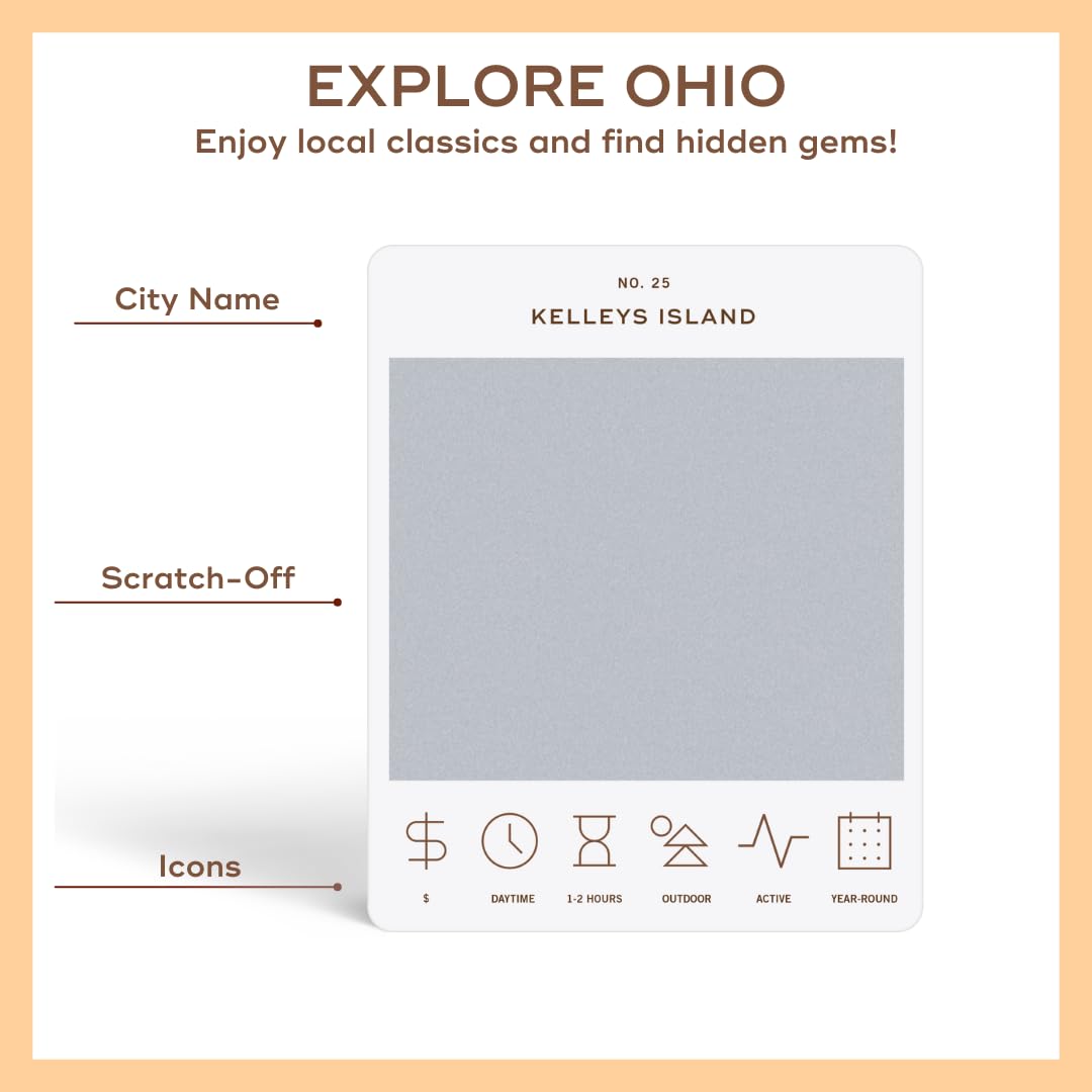 Columbus card from Reach International Outfitters Ohio Adventure Bucket List for diverse activities