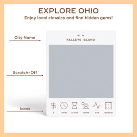 Columbus card from Reach International Outfitters Ohio Adventure Bucket List for diverse activities