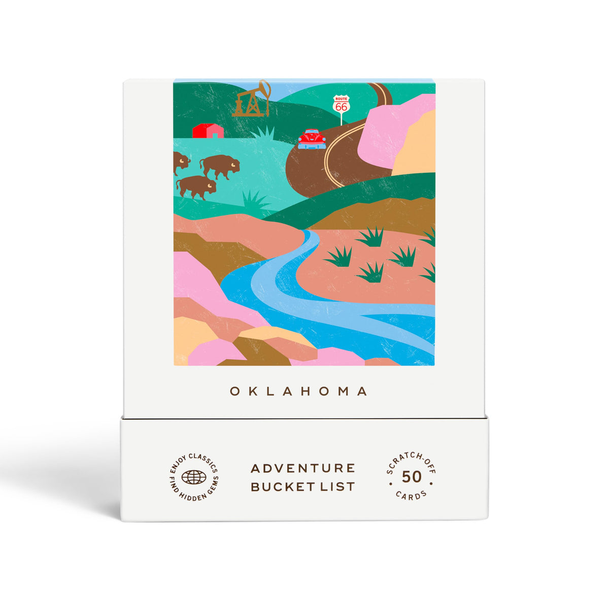 Reach International Outfitters Oklahoma Adventure Cards cover—ideal for spontaneous travel planning with friends.