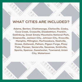 Reach International Outfitters Tennessee bucket list card family adventure, appealing for group planning and kid-friendly outings.