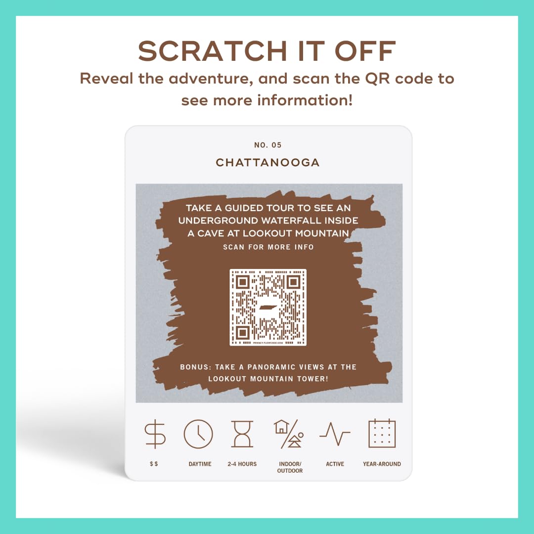 Reach International Outfitters Tennessee bucket list card national park view, great for scenic getaways and photo stops.