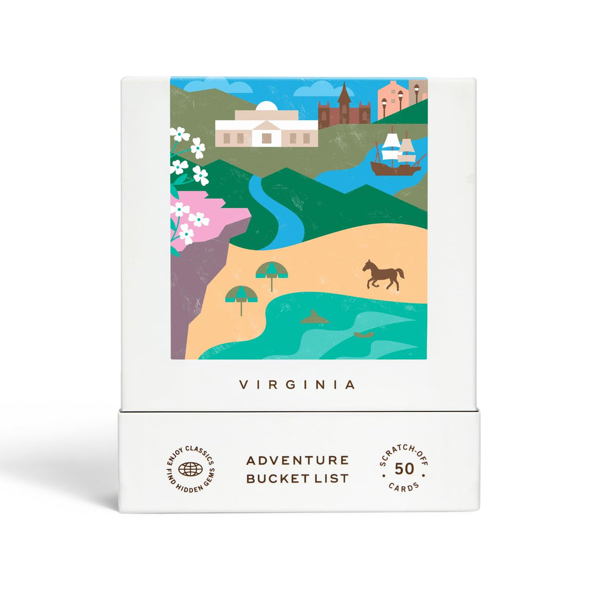 Reach International Outfitters Virginia Adventure Scratch-Off Card Pack—planning tool for trips.