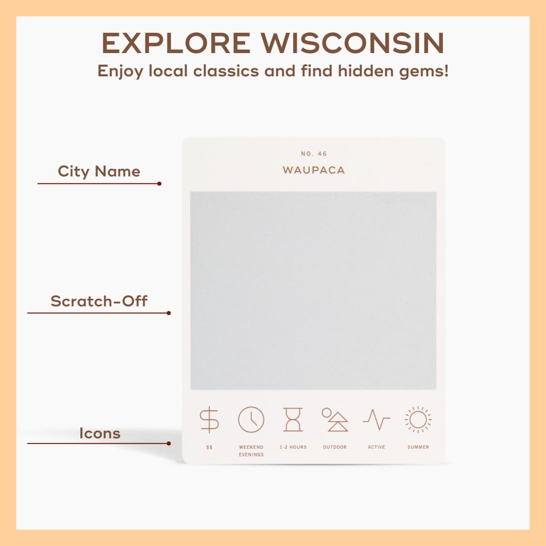 Reach International Outfitters Wisconsin bucket list card Bayfield scenery for coastal exploration