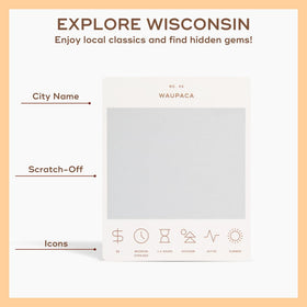 Reach International Outfitters Wisconsin bucket list card Bayfield scenery for coastal exploration