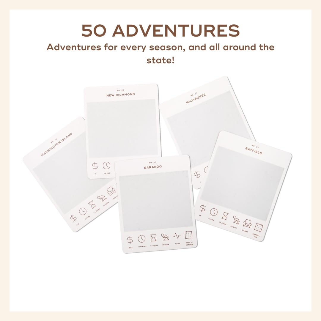 Reach International Outfitters Wisconsin bucket list card Eagle River forest trails and rivers