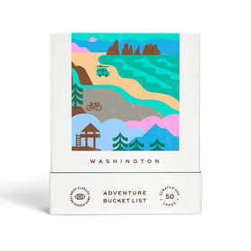 Reach International Outfitters Washington Adventure Scratch-Off Card with seasonal planning icons