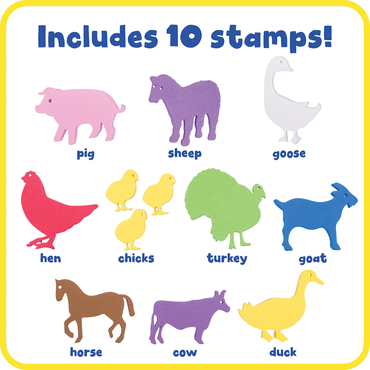 READY 2 LEARN farm stampers duck for playful pond-side art